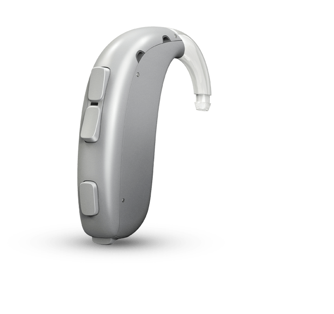 Oticon Hörgerät Platin / Batterie Oticon Xceed 1